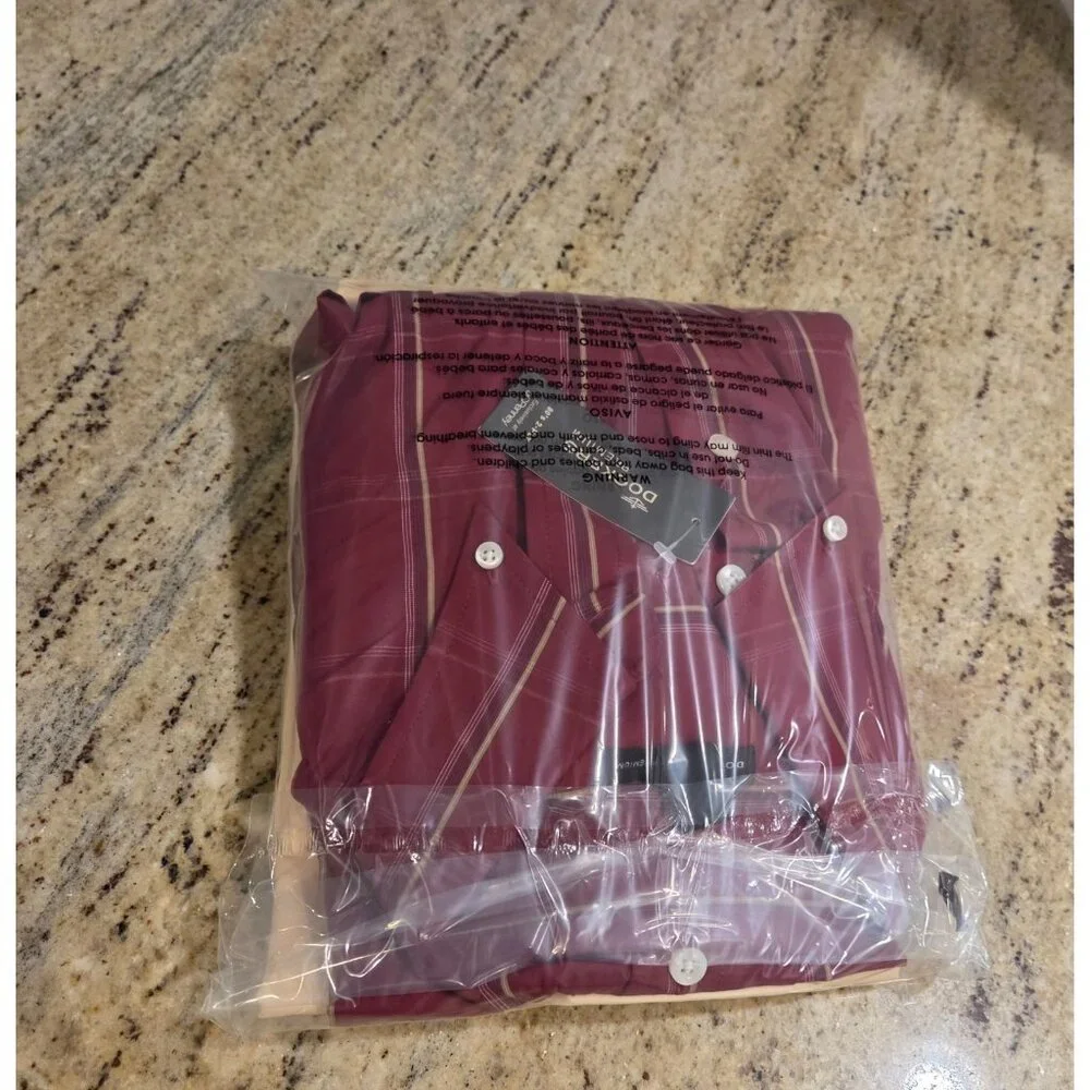 New! Lot of 2 Dockers Men’s S 14-14.5 Red Plaid & Yellow Button Down Shirts - Picture 13 of 13